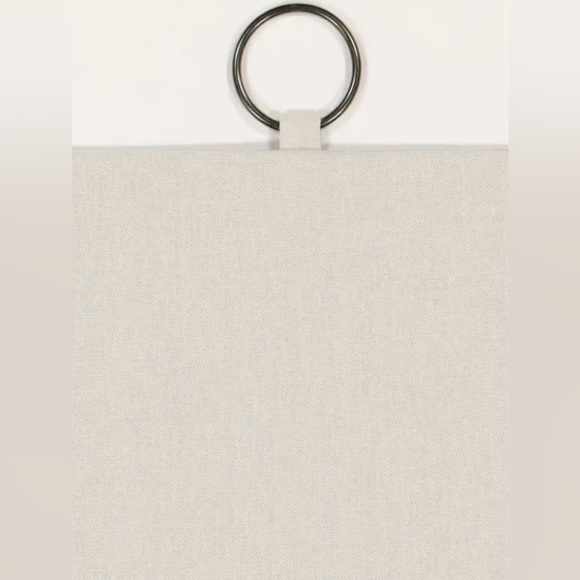 Mercantile Drop Cloth Light Filtering Ring Top Tab Farmhouse Curtain Pan… - Picture 6 of 8